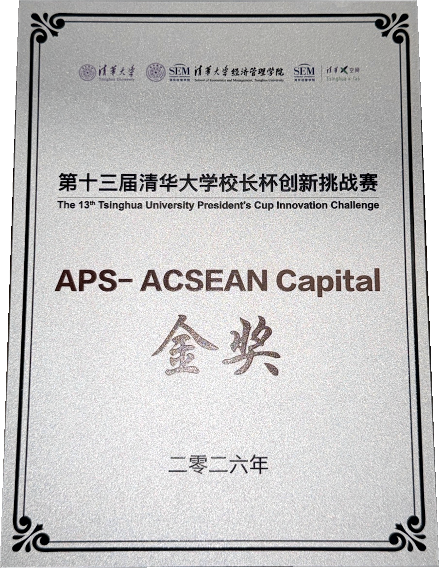 第十三届清华大学校长杯创新挑战赛金奖证书